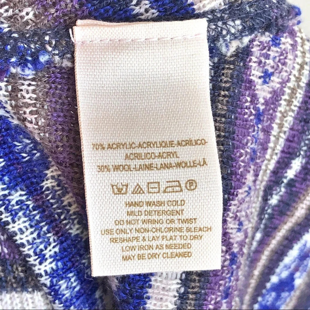 Free People Blue Boho Wool Blend Sleeveless Sweater Dress Size XS